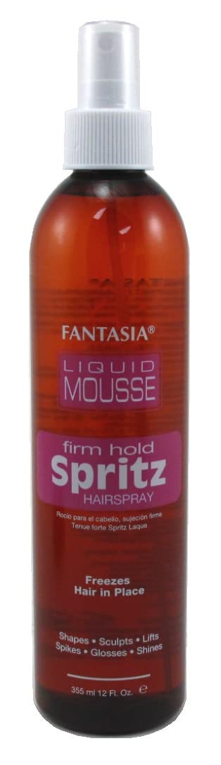 Fantasia Spritz Liquid Mousse 12 Oz Bonus Pump (Firm) - 6 Pack, Hair Styling Essentials