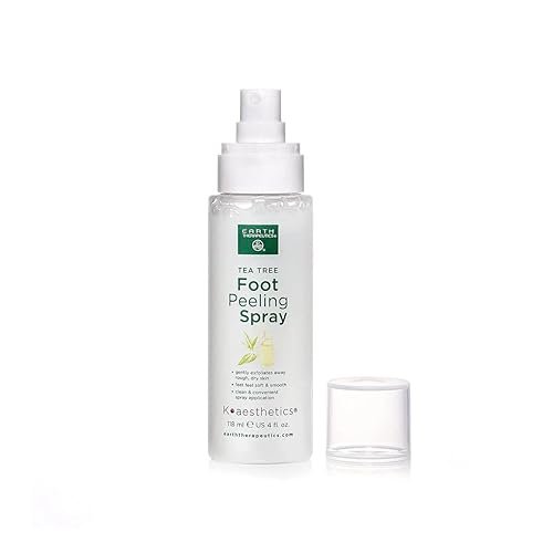 Earth Therapeutics Tea Tree Foot Peeling Spray - Exfoliate & Sooth Dry Calluses, 1 Fl Oz