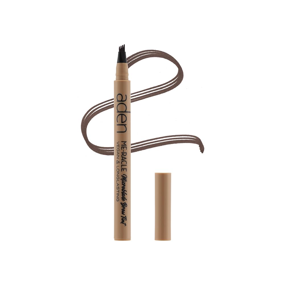 Aden Microblading Eyebrow Pen - Waterproof Brow Tint For Defined, Long-Lasting Micro Hair-Like Brows