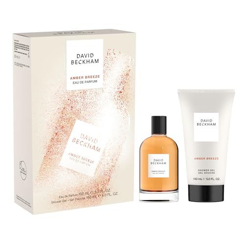 David Beckham Amber Breeze Eau De Parfum & Shower Gel Set, 4.15 Fl Oz, Men'S Long Lasting Fragrance