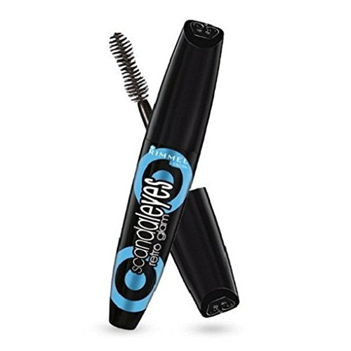 Rimmel London Scandaleyes Retro Glam Waterproof Mascara - Black, 0.41 Oz, Pack Of 2