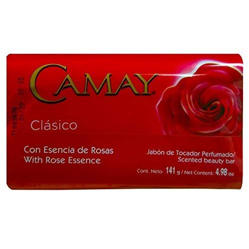 Camay Clasico Soap - 4.98 Oz, Classic Red Bar Soap For Moisturizing And Cleansing