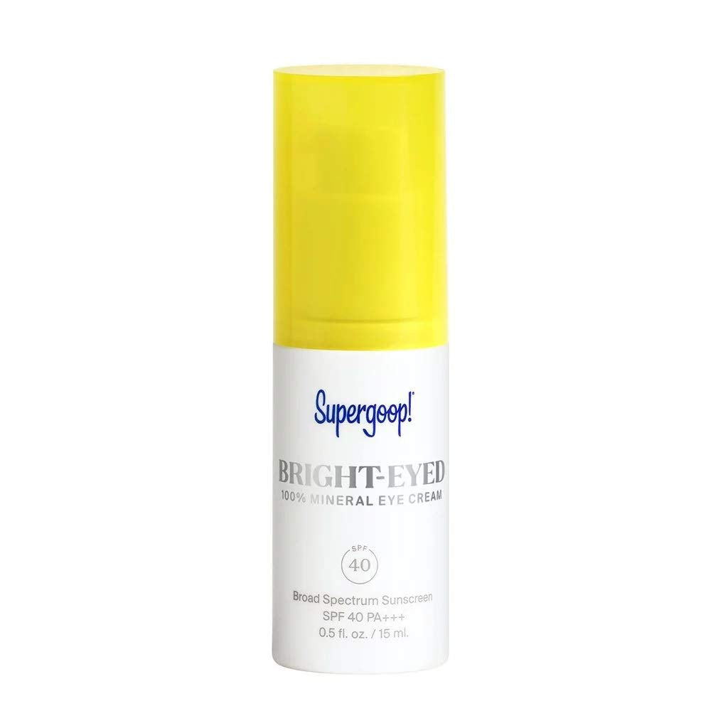 Supergoop! Bright-Eyed Mineral Eye Cream Spf 40 - Hydrating Under Eye Treatment For Dark Circles