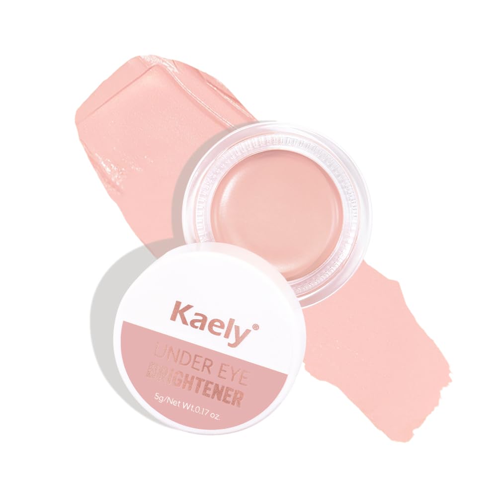 Kaely Under Eye Brightener Concealer - Vegan, Waterproof, 01 Light Rose Shimmer, 0.17 Ounce