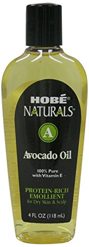 Hobe Naturals Avocado Oil, 4 Fl Oz - Pure, Cold-Pressed, Moisturizing Oil for Skin & Hair