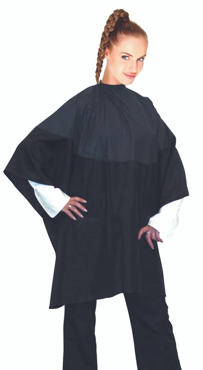 Cricket Waterproof Hair Cape For Salon & Barbershop - Bleach Proof, Black, One-Size