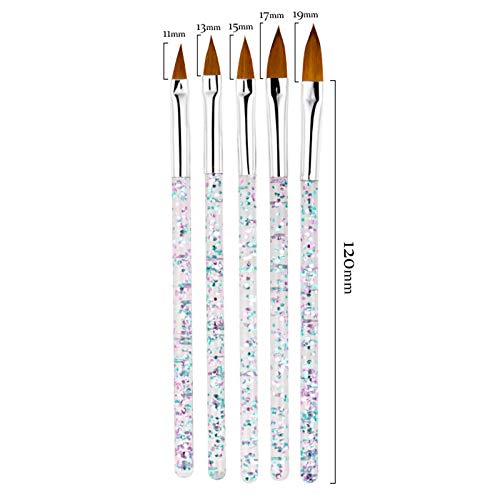Artdone 31pcs Nail Art Brushes & Tool Set, Dotting Tools, Dust Brush, Striping Brushes & Drawing Pen for Gel Polish Design