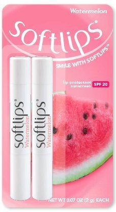 Softlips Watermelon Lip Protectant/Sunscreen - 2 Count Pack Of 1