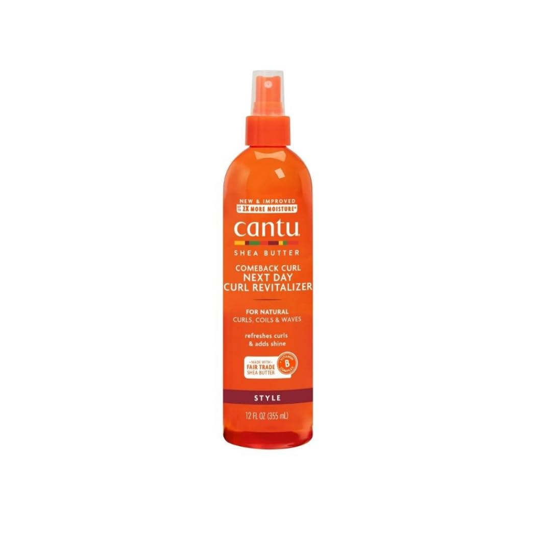 Cantu Comeback Next Day Curl Revitalizer - 12 Fl Oz - Hydrating Curl Spray For Defined Curls