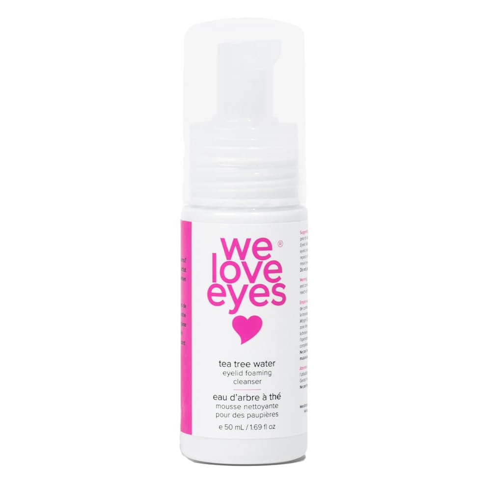 We Love Eyes Eyelid Foaming Cleanser - 100% Oil Free Tea Tree Water For Eyelash Extensions 1.7