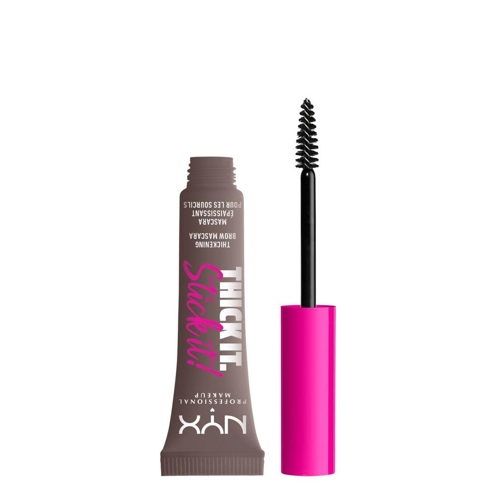 NYX PROFESSIONAL MAKEUP Thick It Stick It Brow Mascara Gel - Cool Ash Brown, 0.23 Fl Oz