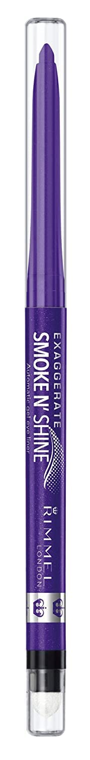 Rimmel Exaggerate Smoke N Shine Eyeliner - Purple Craze, 0.0089 Oz, Long-Lasting Color