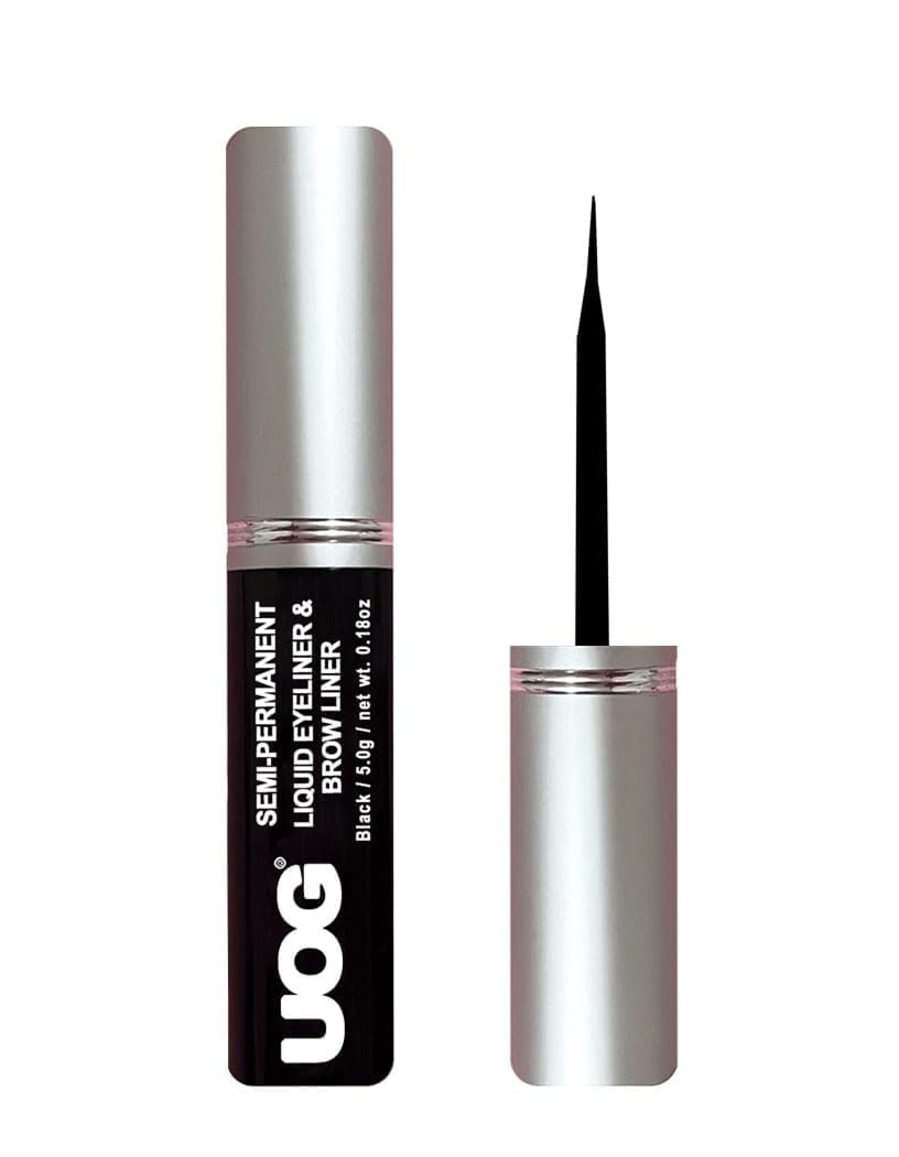 Uog Waterproof Liquid Eyeliner & Eyebrow Liner - Smudge-Proof, Lasts 7 Days, Allergy-Free