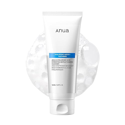 Anua Hydrating Gentle Foaming Cleanser With Hyaluronic Acid & Glycerin For Dry Skin - 150Ml