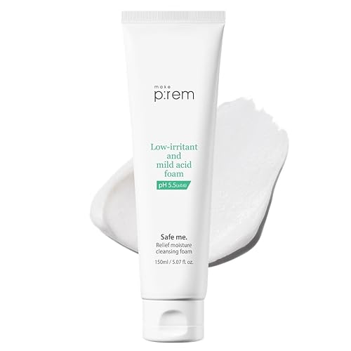 Make P:Rem Safe Me Cleansing Foam, Ph Balanced, Eye-Friendly Face Wash, 150Ml