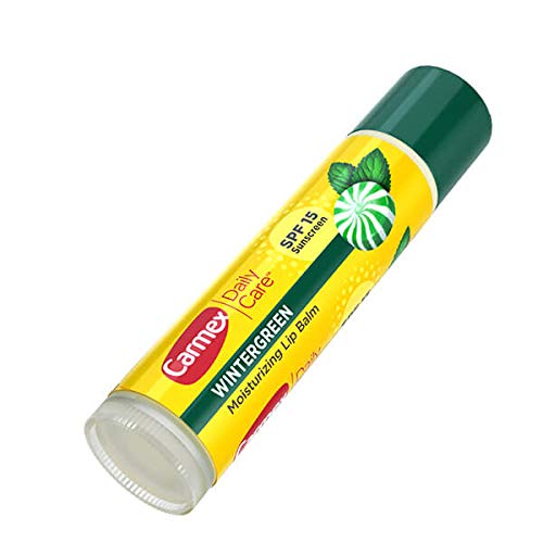 Carmex Lip Balm Stick - Wintergreen, Spf 15, Moisturizing, 0.15 Oz, Water Resistant