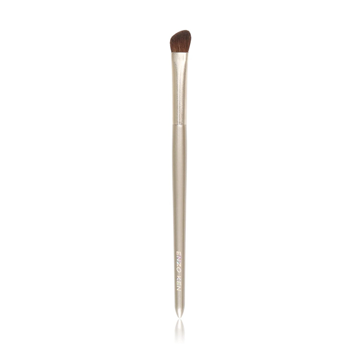 Enzo Ken Natural Pony Hair Eye Shadow Brush, Angled Blending Brush, Gold E202