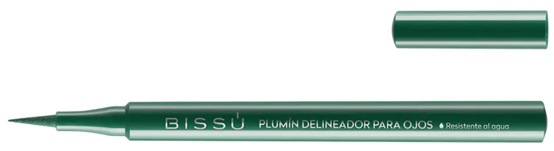 Bissú Waterproof Liquid Eyeliner - 04 Green, 1Ml, Long-Lasting, Smudge-Proof Makeup