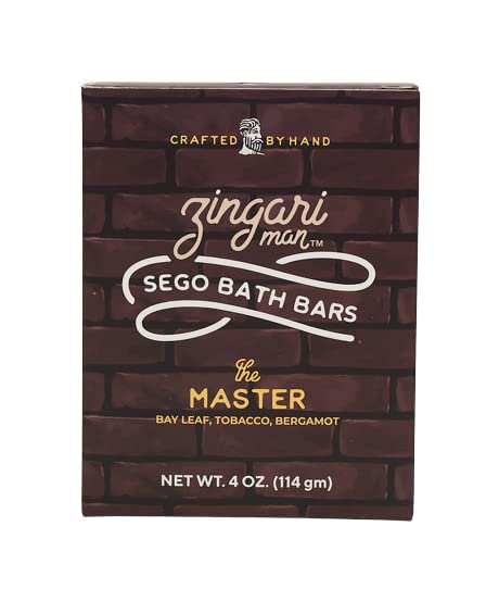 Zingari Man Master Bath Soap - Natural Cleansing Soap Bar For Men - 4Oz Daily Use