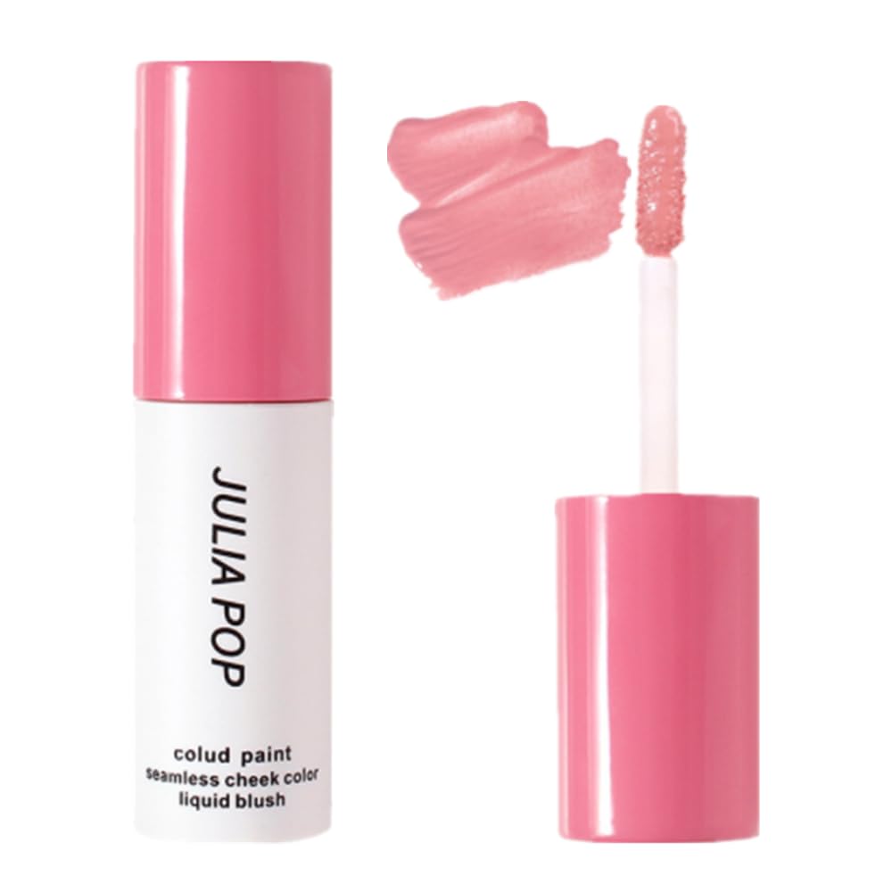 Mysense Pink Liquid Blush - Soft Cream Matte Cheek Tint, Weightless Dewy Finish, 0.63 Oz