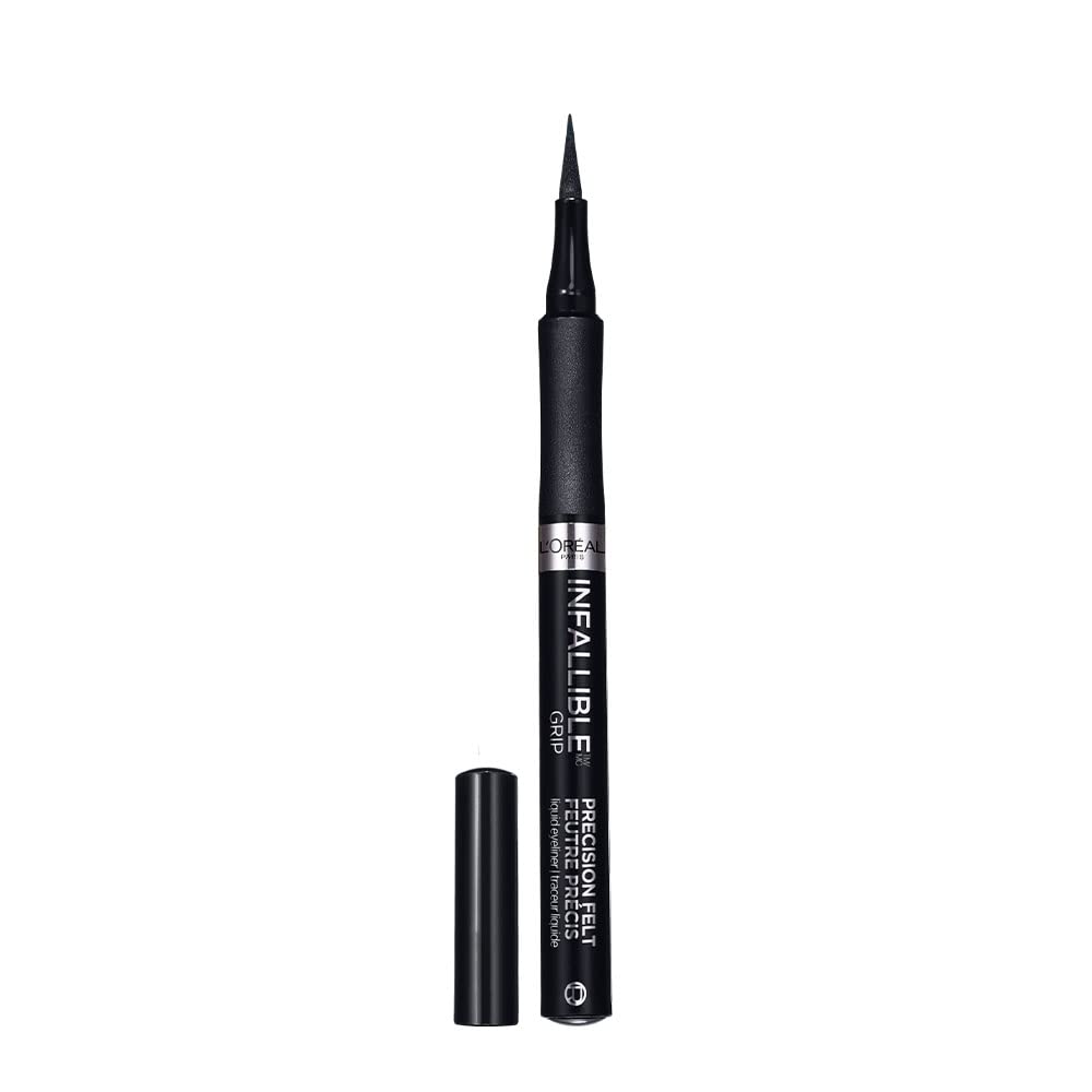 L’Oréal Paris Infallible Grip Precision Felt Eyeliner, Waterproof, Smudge Resistant, Black, 0.03 Oz