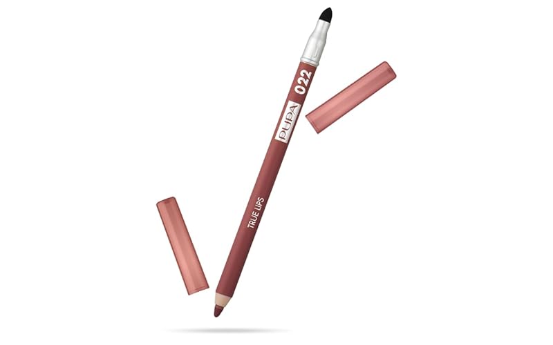 Pupa Milano True Lips Lip Liner - Dual-Ended Matte, Hydrating, Smudge Proof - Plum Brown, 0.04