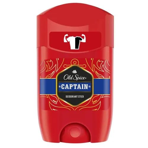 Old Spice Stick Deodorant Captain 50 Ml (Pack Of 6) - Long-Lasting Freshness And Odor Protection