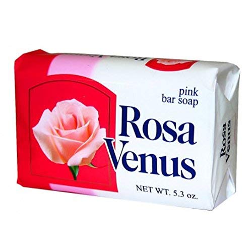 Rosa Jabon Rosa Venus Classic Soap Bar, 150G - Natural Foaming Bath & Shower Soap