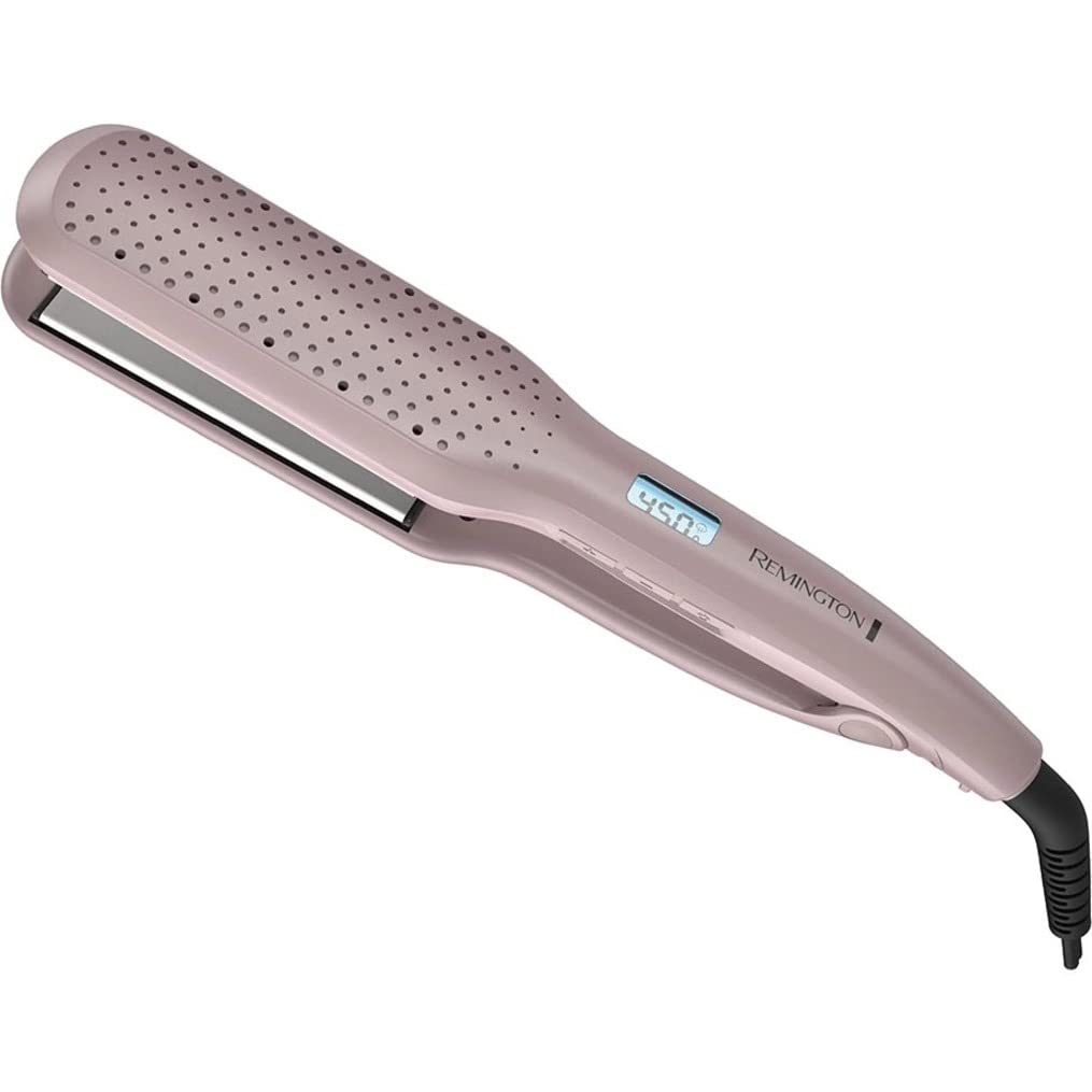 Remington Wet2Straight Hair Straightener, 450°F High Heat, 1 3/4&quot; Titanium Plates, Mauve