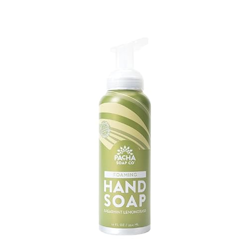 Pacha Soap Spearmint Lemongrass Foaming Hand Soap - 12 Fl Oz, Refreshing & Nourishing