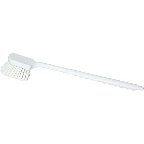 Sparta 40501Ec25 Large Plastic Scrub Brush, 20&quot; Long Handle, Tan, Pack Of 6 For Kitchen Cleaning