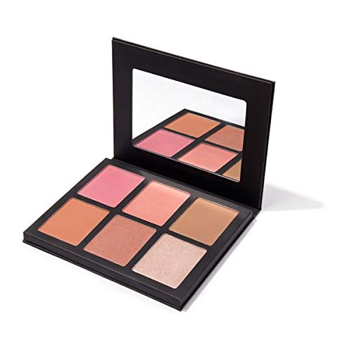 Ms Glamour Cheek Palette - 6 Shades, Vegan, Cruelty-Free, Matte & Shimmer Blush Kit