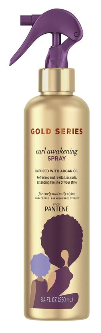 Pantene Gold Series Curl Awakening Spray - 8.4 Ounce, Pack Of 2 For Defined Curls