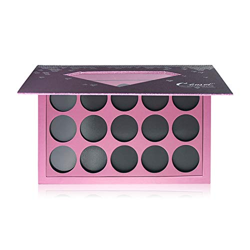 Coosei Pink-Purple Empty Magnetic Makeup Palette With Transparent Window, 1 Count