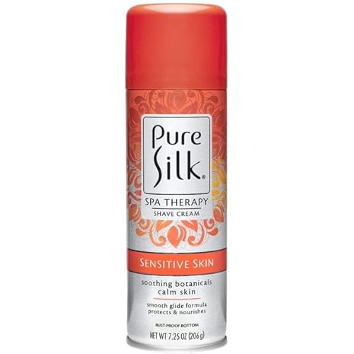 Pure Silk Sensitive Skin Therapy Shave Cream, 1.81 Oz - Pack Of 4, Gentle & Moisturizing