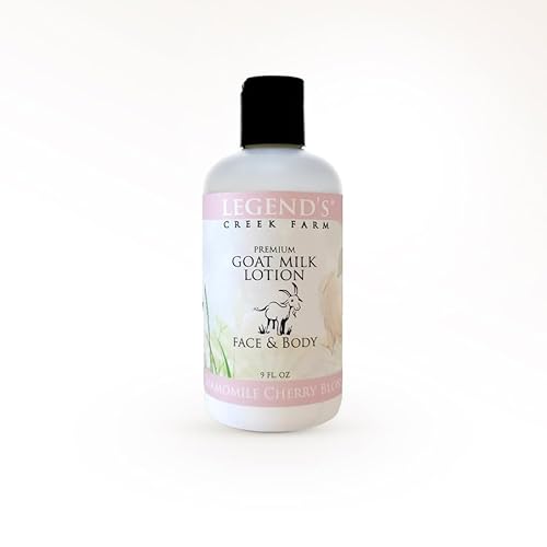 Legend's Creek Goat Milk Lotion - 9 oz Moisturizing Body, Hand & Face Lotion (2-Pack)