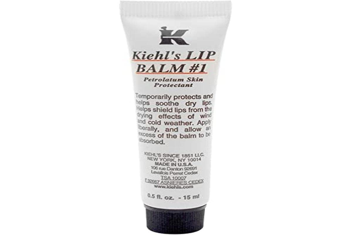 Kiehls Lip Balm 1  Moisturizing Clear Lip Treatment for Dry Lips  Hydrating  Soothing  with Squalane  Aloe Vera  Vitamin E  