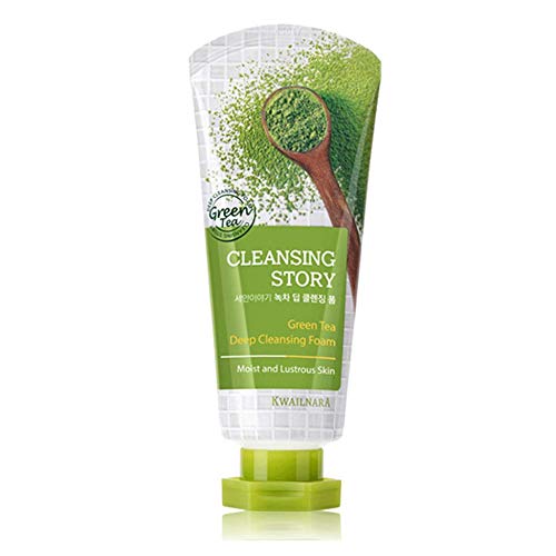 Kwailnara Deep Cleansing Foam With Green Tea - 4.23 Fl Oz, Refreshing Facial Cleanser