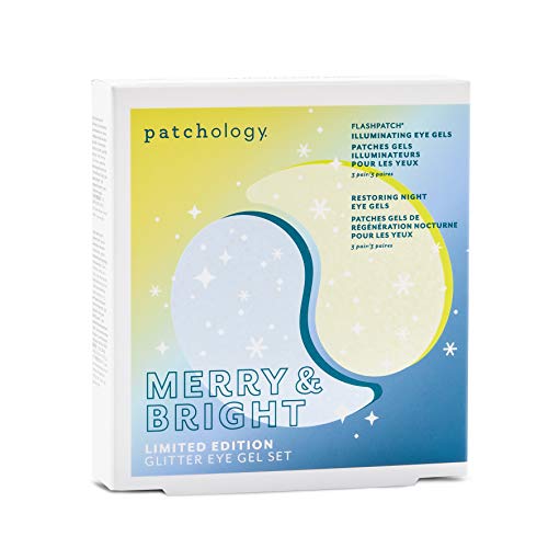 Patchology Merry & Bright Glitter Eye Gel Set - 6 Pairs, Limited Edition Skincare Gift