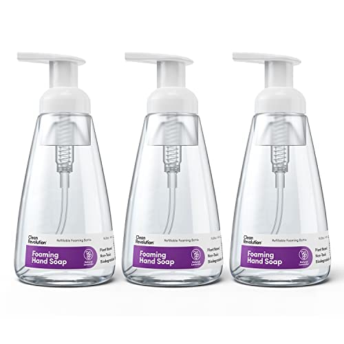 Clean Revolution Foaming Hand Soap, Natural Lavender, 3 Pack, 15.25oz Bottles, Eco-Friendly