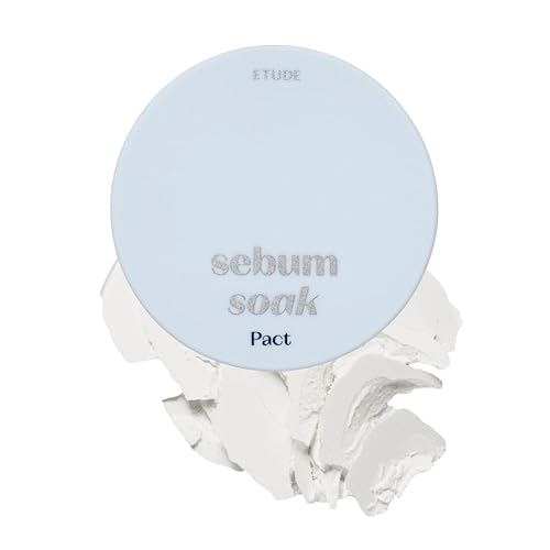 Etude Sebum Soak Pact - Oil Control Mineral Powder For Matte Skin | 0.33 Oz Kbeauty Makeup