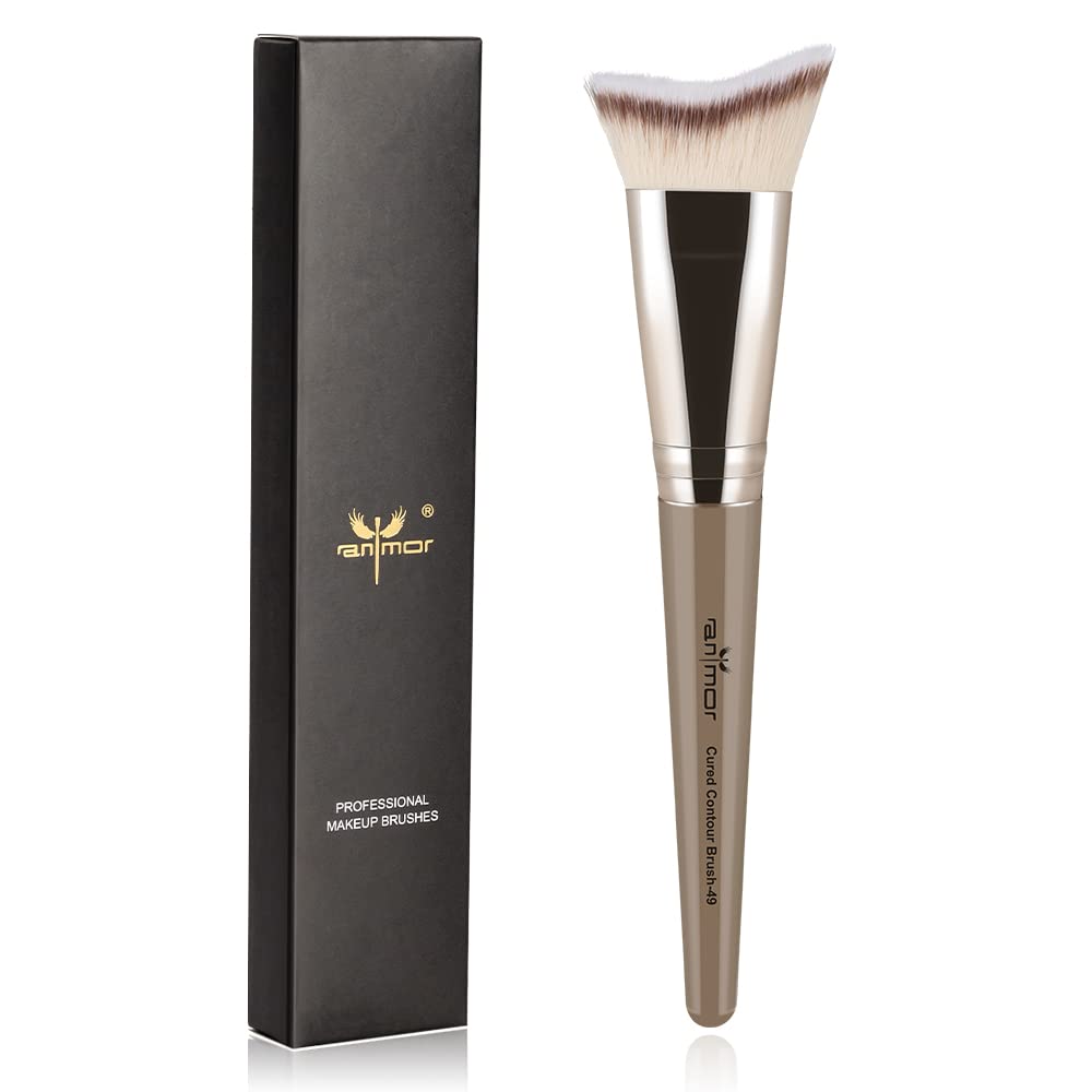 Anmor Premium Contour Brush - Weasel Hair Makeup Brush For Cheeks, Forehead & Jaw Contouring