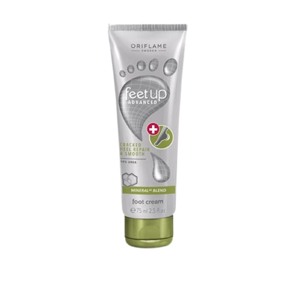 Oriflame Feet Up Advanced Cracked Heel Repair Foot Cream, 75Ml - Moisturizing For Dry Feet