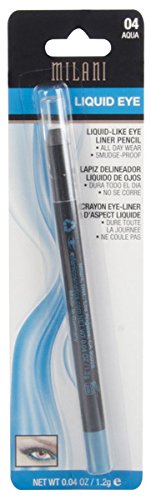 Milani Liquid Eye Liner - Waterproof Aqua, 0.04 Fl Oz - Long-Lasting Precision Formula