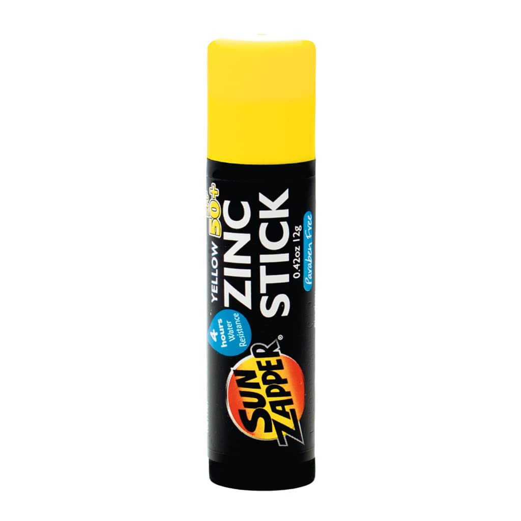 Sun Zapper Yellow Zinc Stick Spf 50+ - 0.42 Oz Sunscreen For Face & Body Protection