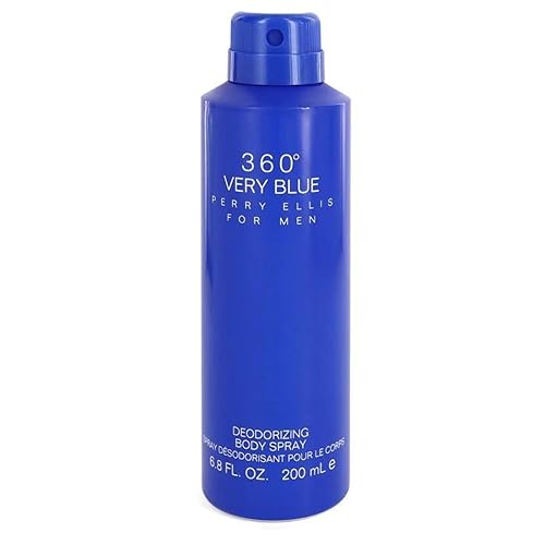 Perry Ellis 360 Very Blue Deodorant Body Spray, 6 Oz - Long-Lasting Freshness