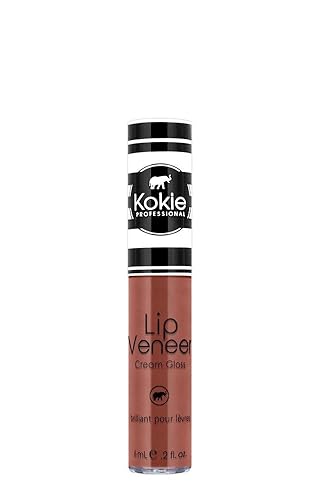 Kokie Cosmetics Lip Veneer Cream Gloss - Unspoken, 0.2 Oz - Long-Lasting Shine & Color