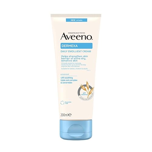 Aveeno Dermaxa Emollient Soothing Cream, 200Ml - Moisturizing Skin Relief For Dry Skin