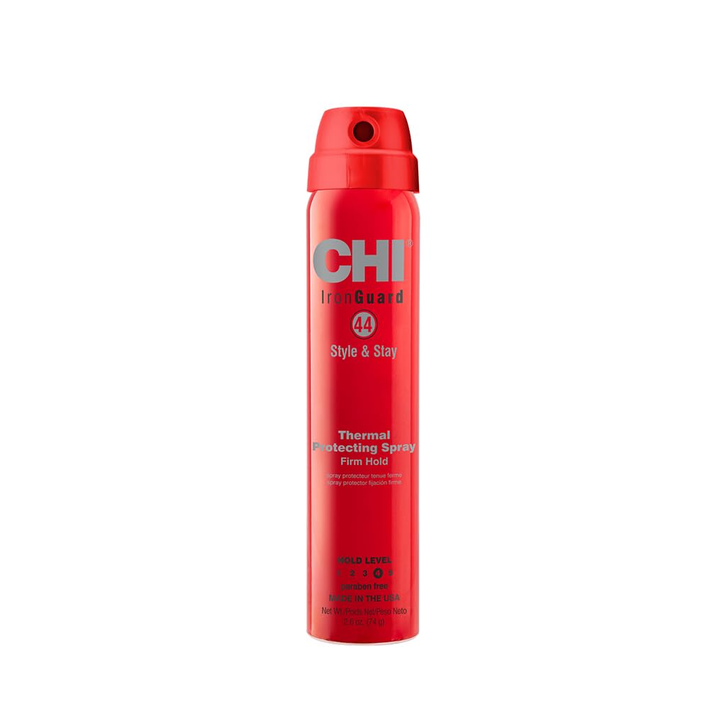 Chi 44 Iron Guard Heat Protectant & Firm Hold Hairspray, 2.6 Oz, Sulfate & Paraben-Free