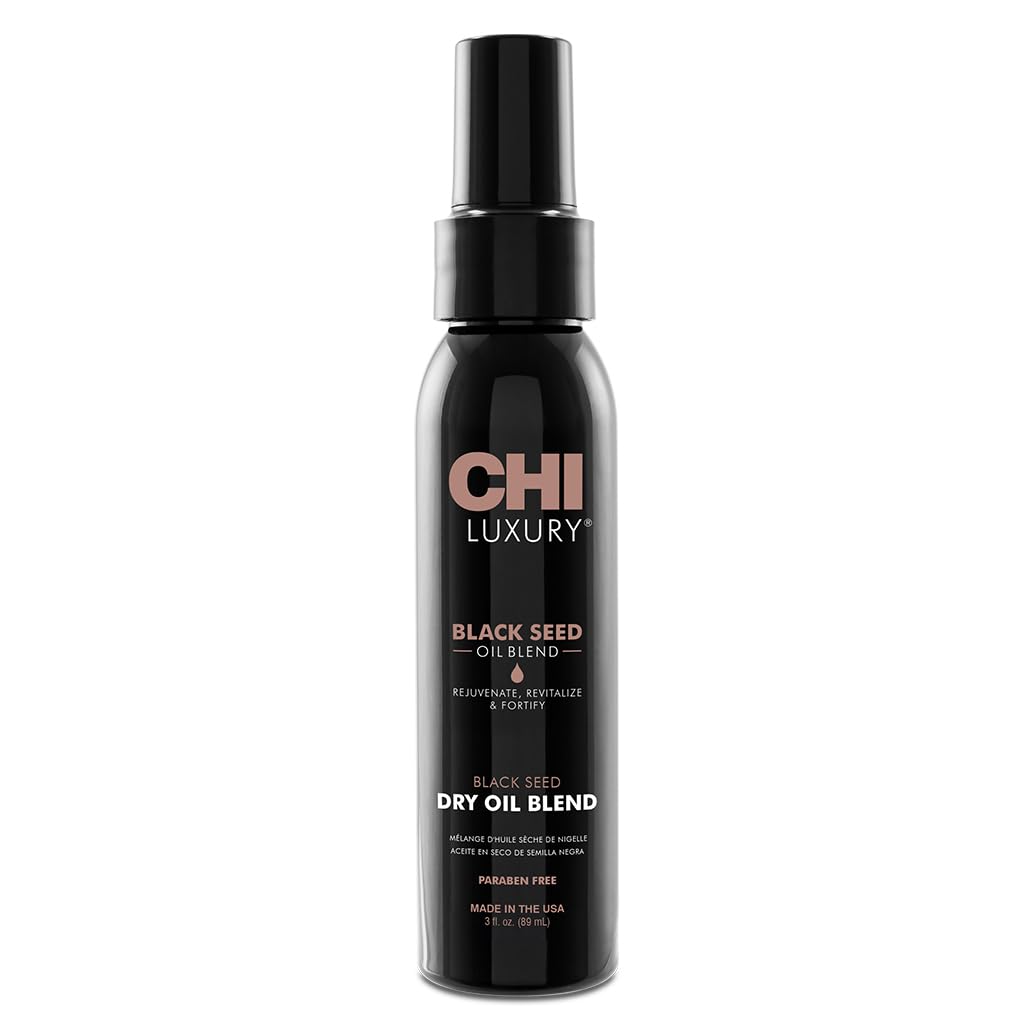 CHI Luxury Black Seed Oil Blend Dry Oil  Revitalizing  Nourishing Hair Oil  Creates Smooth  Shiny Hair  Sulfate  Paraben   Cr